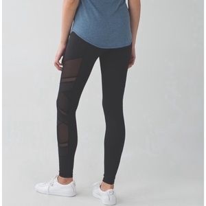 Lululemon Just Breathe Pant mesh leggings in black size 6